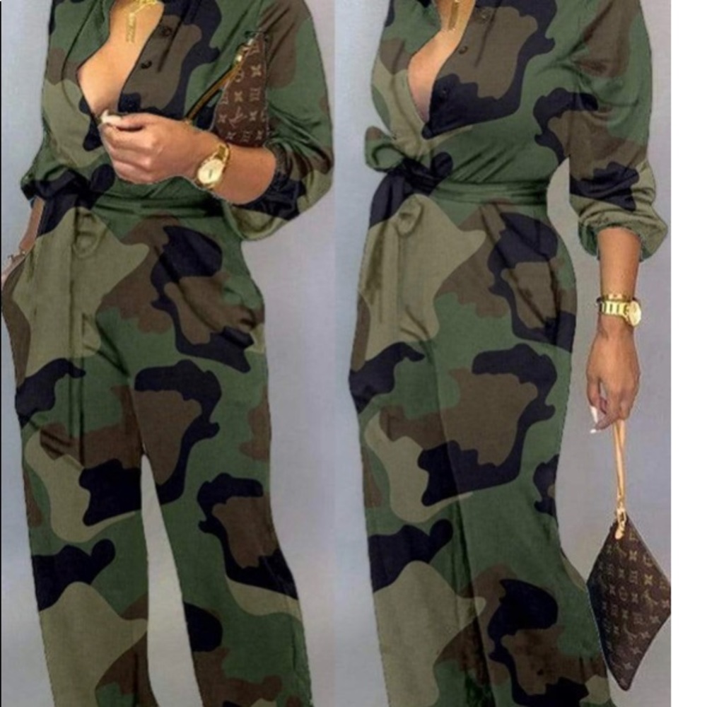 Camouflage Jump Suit